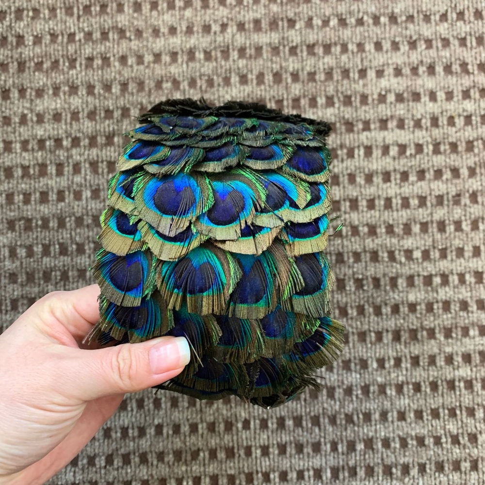 Jennifer Ouellette Peacock Feather Headband